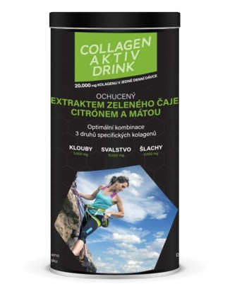 COLLAGEN AKTIV DRINK z ekstraktem z zielonej herbaty, cytryną i miętą