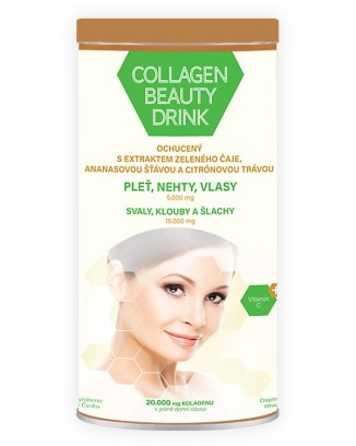 COLLAGEN BEAUTY DRINK z ekstraktem z zielonej herbaty, sokiem ananasowym i trawą cytrynową