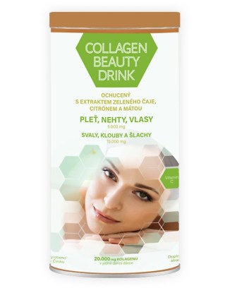 COLLAGEN BEAUTY DRINK z ekstraktem z zielonej herbaty, cytryną i miętą